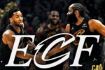 ESPN晒照恭喜骑士自2018年后再进东决 封面是米哈&詹姆斯在后方